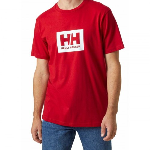 Kortærmet T-shirt til Mænd HH BOX T Helly Hansen 53285 162 Rød - L