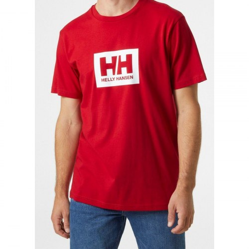 Kortærmet T-shirt til Mænd HH BOX T Helly Hansen 53285 162 Rød - L