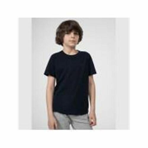 Kortærmet T-shirt til Børn 4F M291 Sort 9-10 år