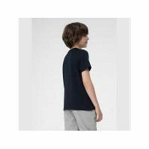 Kortærmet T-shirt til Børn 4F M291 Sort 9-10 år
