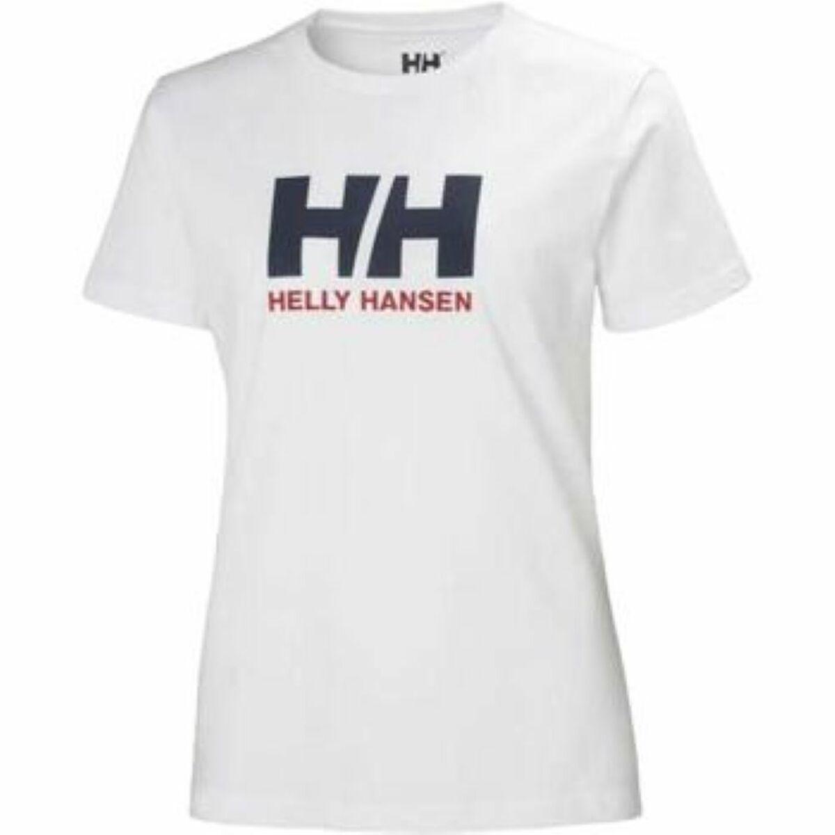 Kortærmet T-shirt Helly Hansen 41709 001 Hvid 16 år