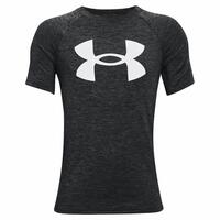 Kortærmet T-shirt til Børn Under Armour Tech Twist SS Sort 7 år