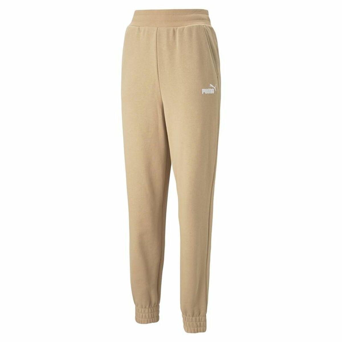Lange sportsbukser Puma Embroidery High Beige Dame - XS