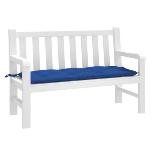 Hynde til havebænk 120x50x7 cm stof blå (OUTLET A)