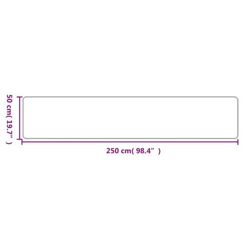 Tæppeløber 50x250 cm sisallook gråbrun