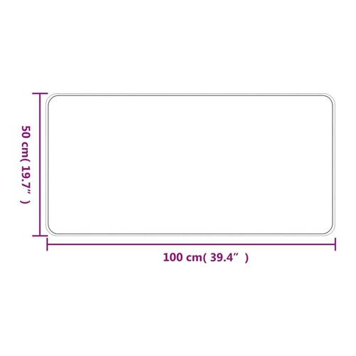 Tæppeløber 50x100 cm sisallook antracitgrå