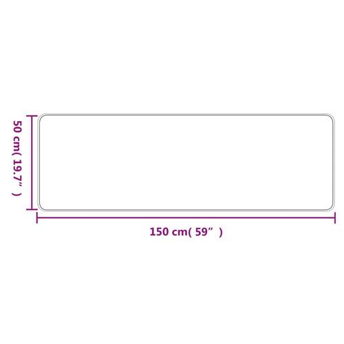Tæppeløber 50x150 cm sisallook antracitgrå