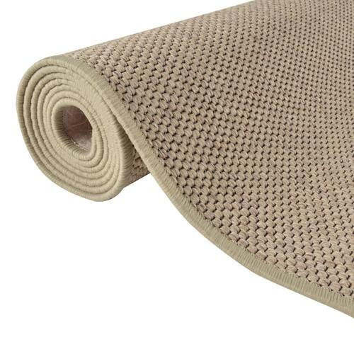 Tæppeløber 80x250 cm sisallook sandfarvet