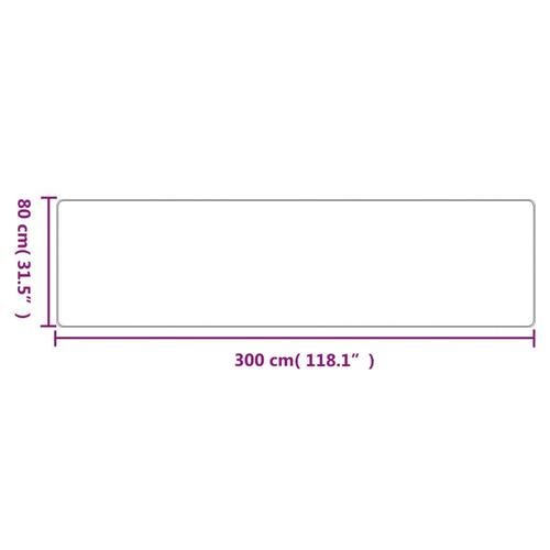 Tæppeløber 80x300 cm sisallook sandfarvet