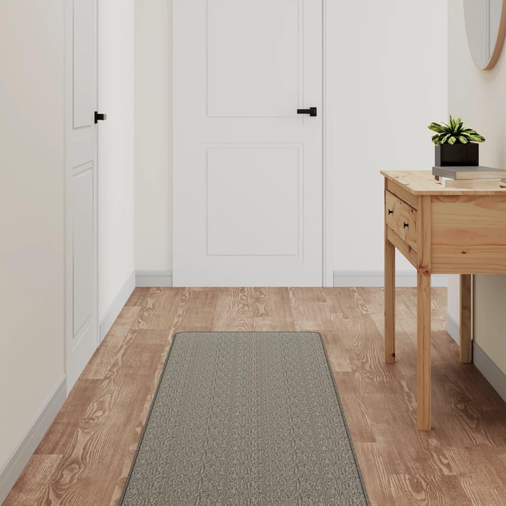 Tæppeløber 50x150 cm sisallook sølvfarvet
