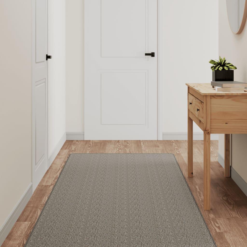 Tæppeløber 80x150 cm sisallook sølvfarvet