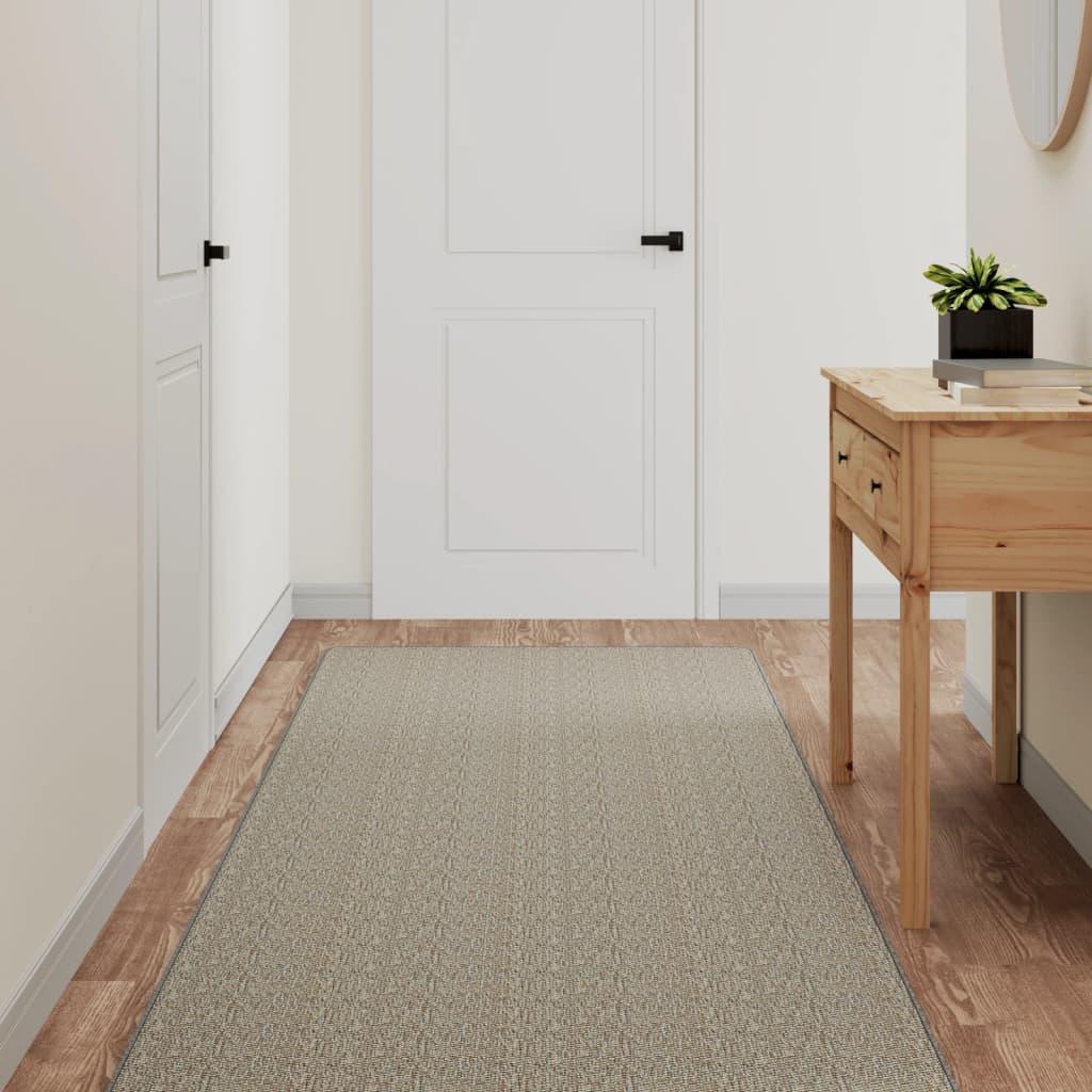 Tæppeløber 80x250 cm sisallook sølvfarvet