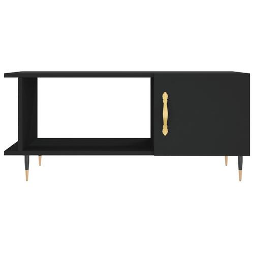 Sofabord 90x50x40 cm konstrueret træ sort