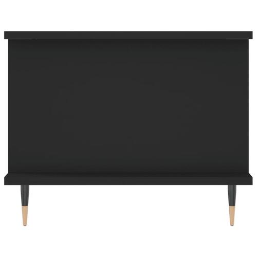 Sofabord 90x50x40 cm konstrueret træ sort