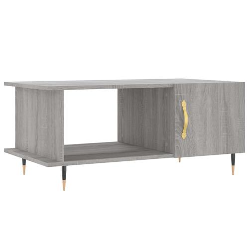 Sofabord 90x50x40 cm konstrueret træ grå sonoma-eg