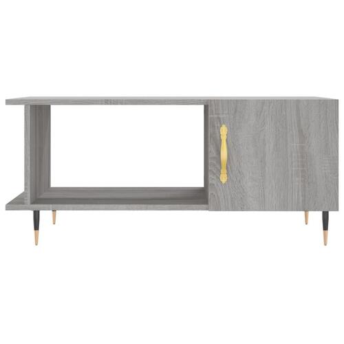 Sofabord 90x50x40 cm konstrueret træ grå sonoma-eg