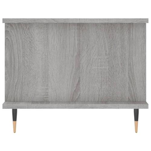Sofabord 90x50x40 cm konstrueret træ grå sonoma-eg