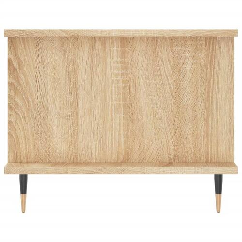 Sofabord 90x50x40 cm konstrueret træ sonoma-eg