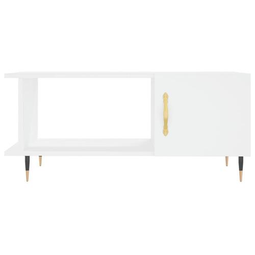 Sofabord 90x50x40 cm konstrueret træ hvid
