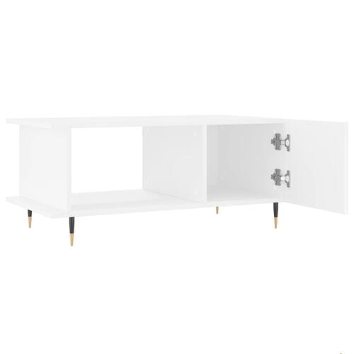 Sofabord 90x50x40 cm konstrueret træ hvid