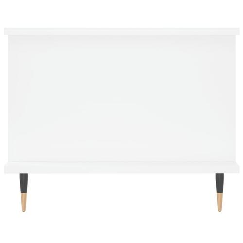 Sofabord 90x50x40 cm konstrueret træ hvid