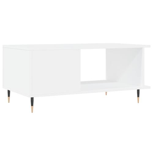 Sofabord 90x50x40 cm konstrueret træ hvid