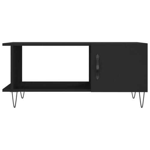 Sofabord 90x50x40 cm konstrueret træ sort