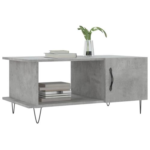 Sofabord 90x50x40 cm konstrueret træ betongrå