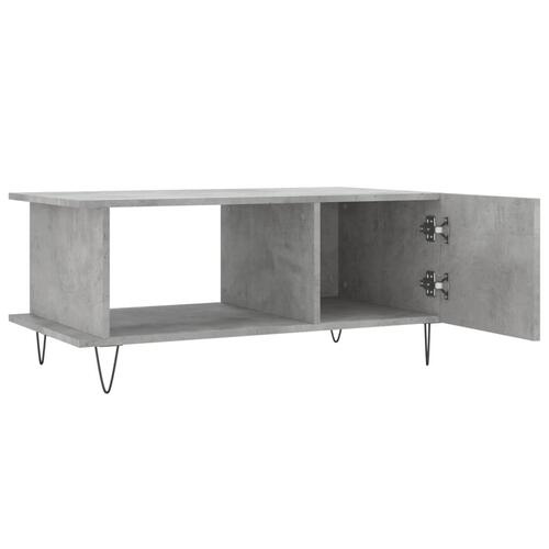 Sofabord 90x50x40 cm konstrueret træ betongrå