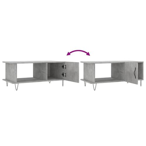 Sofabord 90x50x40 cm konstrueret træ betongrå