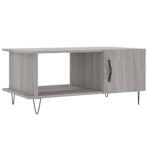 Sofabord 90x50x40 cm konstrueret træ grå sonoma-eg