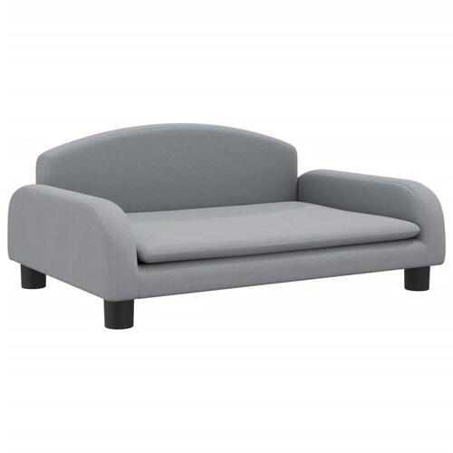 Sofa til børn 70x45x30 cm stof lysegrå
