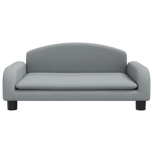 Sofa til børn 70x45x30 cm stof lysegrå