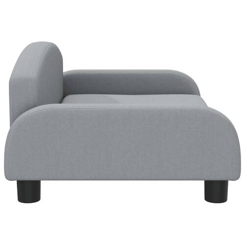 Sofa til børn 70x45x30 cm stof lysegrå