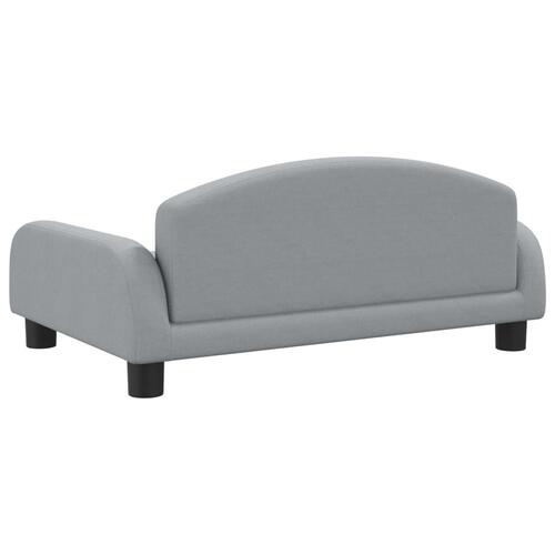 Sofa til børn 70x45x30 cm stof lysegrå