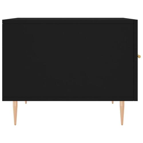 Sofabord 50x50x40 cm konstrueret træ sort