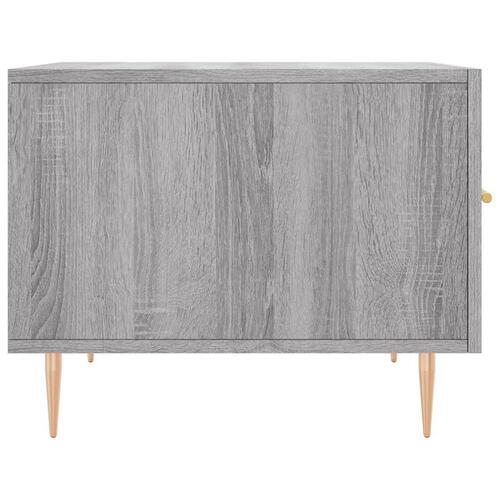 Sofabord 50x50x40 cm konstrueret træ grå sonoma-eg