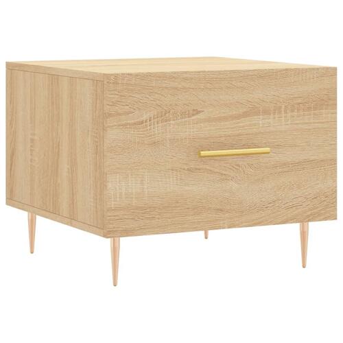 Sofabord 50x50x40 cm konstrueret træ sonoma egetræsfarve