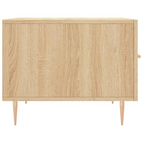 Sofabord 50x50x40 cm konstrueret træ sonoma egetræsfarve