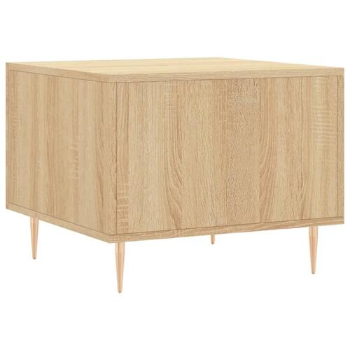 Sofabord 50x50x40 cm konstrueret træ sonoma egetræsfarve