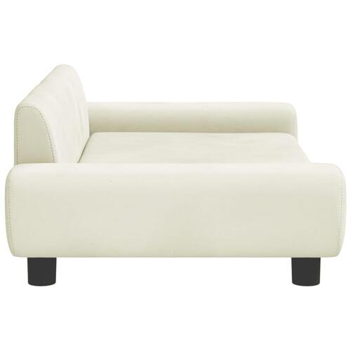 Sofa til børn 100x54x33 cm velour cremefarvet