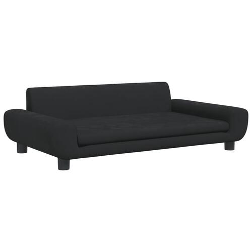 Sofa til børn 100x54x33 cm velour sort
