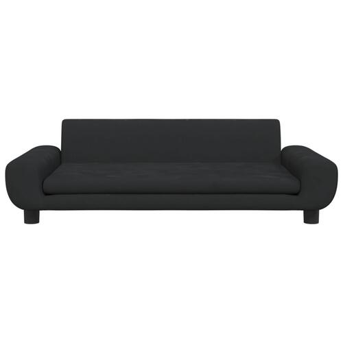 Sofa til børn 100x54x33 cm velour sort