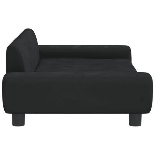 Sofa til børn 100x54x33 cm velour sort