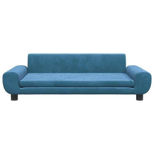 Sofa til børn 100x54x33 cm velour blå