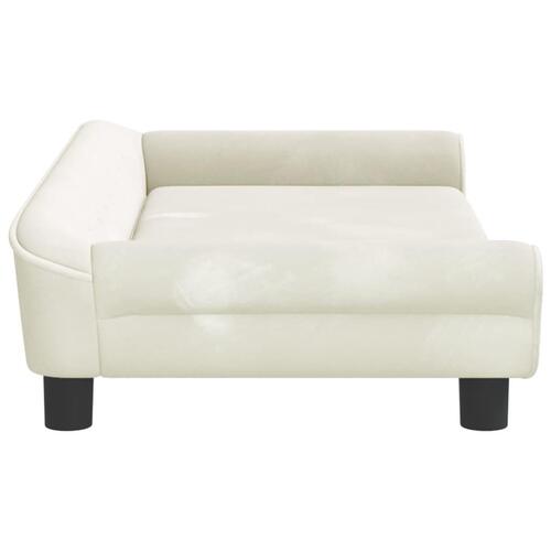 Sofa til børn 100x50x26 cm velour cremefarvet