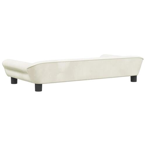 Sofa til børn 100x50x26 cm velour cremefarvet