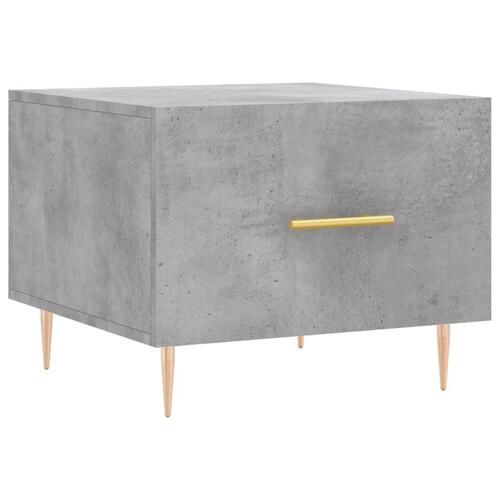 Sofabord 50x50x40 cm konstrueret træ betongrå