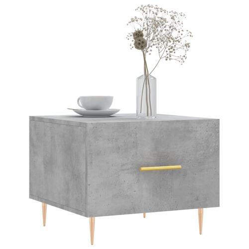 Sofabord 50x50x40 cm konstrueret træ betongrå