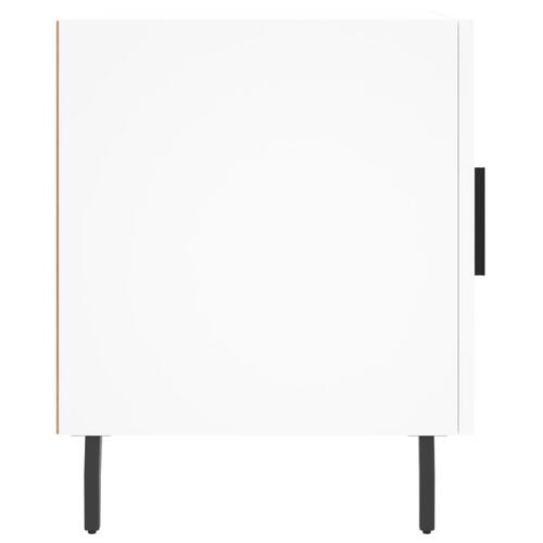 Sengebord 40x40x50 cm konstrueret træ hvid